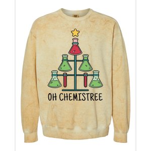 Oh Chemistree Chemistry Christmas Gift Colorblast Crewneck Sweatshirt