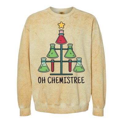 Oh Chemistree Chemistry Christmas Gift Colorblast Crewneck Sweatshirt