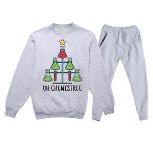 Oh Chemistree Chemistry Christmas Gift Premium Crewneck Sweatsuit Set