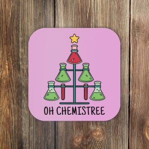 Oh Chemistree Chemistry Christmas Gift Coaster