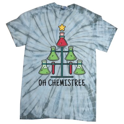 Oh Chemistree Chemistry Christmas Gift Tie-Dye T-Shirt