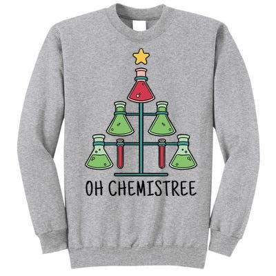 Oh Chemistree Chemistry Christmas Gift Tall Sweatshirt