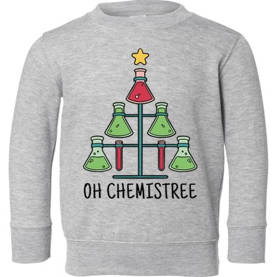 Oh Chemistree Chemistry Christmas Gift Toddler Sweatshirt