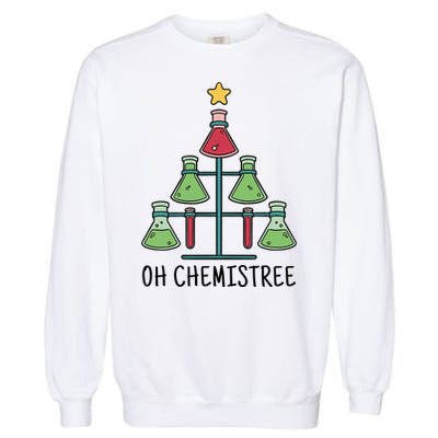 Oh Chemistree Chemistry Christmas Gift Garment-Dyed Sweatshirt