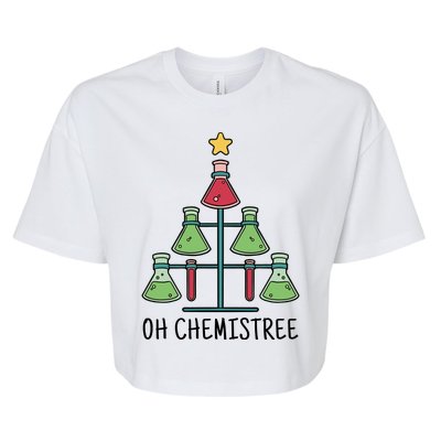 Oh Chemistree Chemistry Christmas Gift Bella+Canvas Jersey Crop Tee