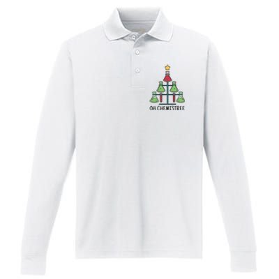 Oh Chemistree Chemistry Christmas Gift Performance Long Sleeve Polo