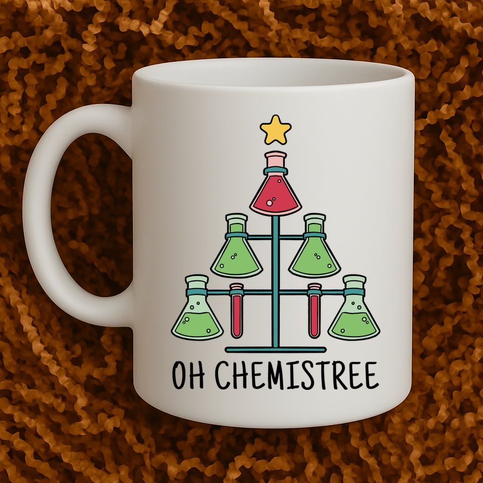 Oh Chemistree Chemistry Christmas Gift Mug