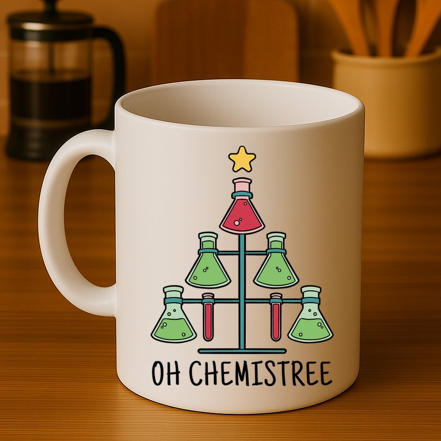Oh Chemistree Chemistry Christmas Gift Mug