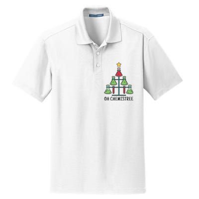 Oh Chemistree Chemistry Christmas Gift Dry Zone Grid Polo