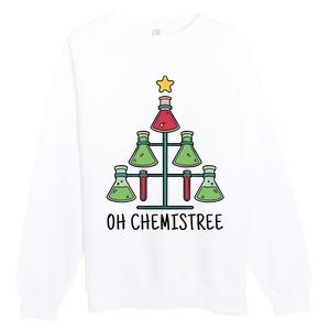 Oh Chemistree Chemistry Christmas Gift Premium Crewneck Sweatshirt