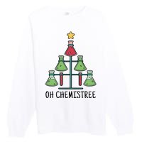 Oh Chemistree Chemistry Christmas Gift Premium Crewneck Sweatshirt