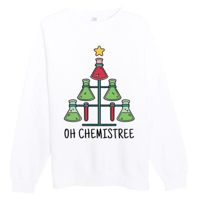 Oh Chemistree Chemistry Christmas Gift Premium Crewneck Sweatshirt