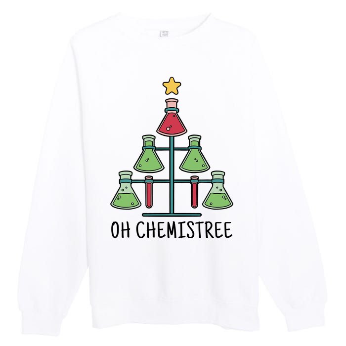 Oh Chemistree Chemistry Christmas Gift Premium Crewneck Sweatshirt