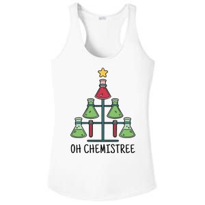 Oh Chemistree Chemistry Christmas Gift Ladies PosiCharge Competitor Racerback Tank