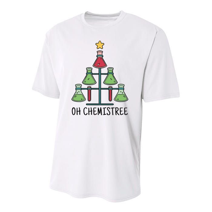 Oh Chemistree Chemistry Christmas Gift Youth Performance Sprint T-Shirt