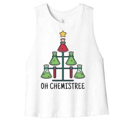 Oh Chemistree Chemistry Christmas Gift Women's Racerback Cropped Tank