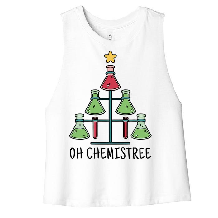 Oh Chemistree Chemistry Christmas Gift Women's Racerback Cropped Tank