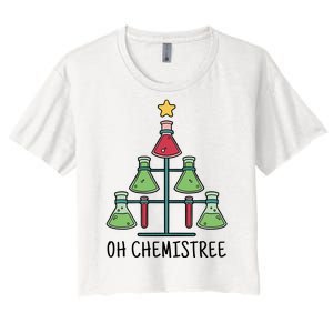 Oh Chemistree Chemistry Christmas Gift Women's Crop Top Tee