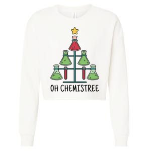 Oh Chemistree Chemistry Christmas Gift Cropped Pullover Crew