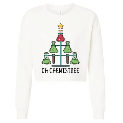 Oh Chemistree Chemistry Christmas Gift Cropped Pullover Crew