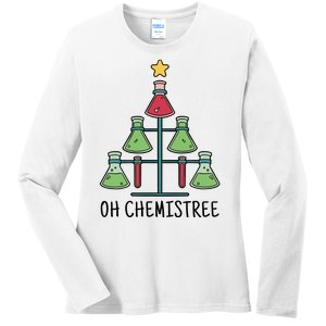 Oh Chemistree Chemistry Christmas Gift Ladies Long Sleeve Shirt