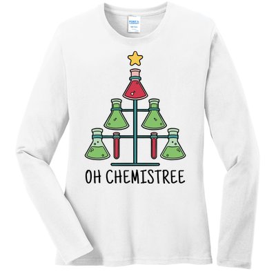 Oh Chemistree Chemistry Christmas Gift Ladies Long Sleeve Shirt