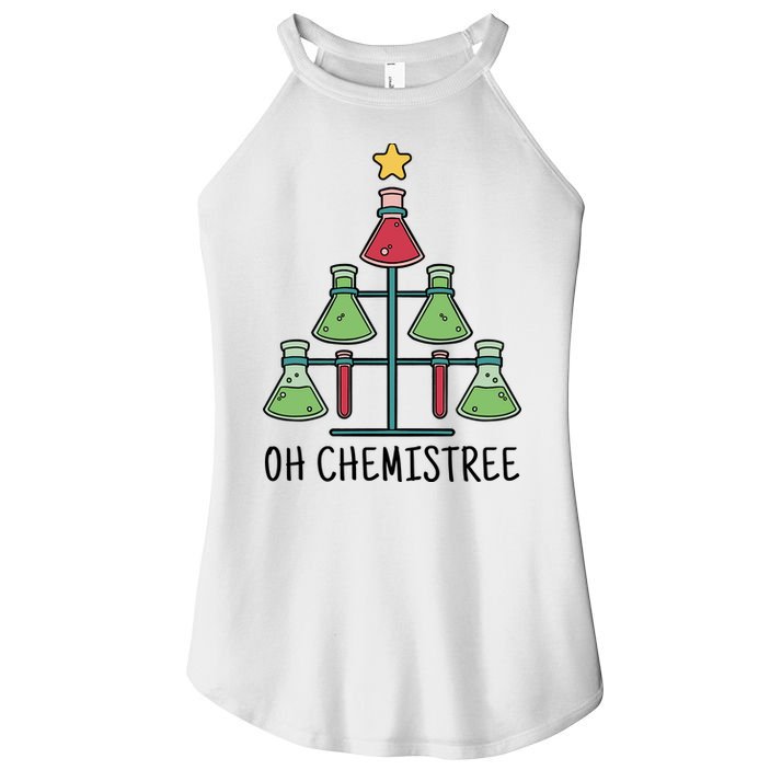 Oh Chemistree Chemistry Christmas Gift Women's Perfect Tri Rocker Tank