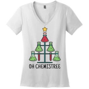 Oh Chemistree Chemistry Christmas Gift Women's V-Neck T-Shirt