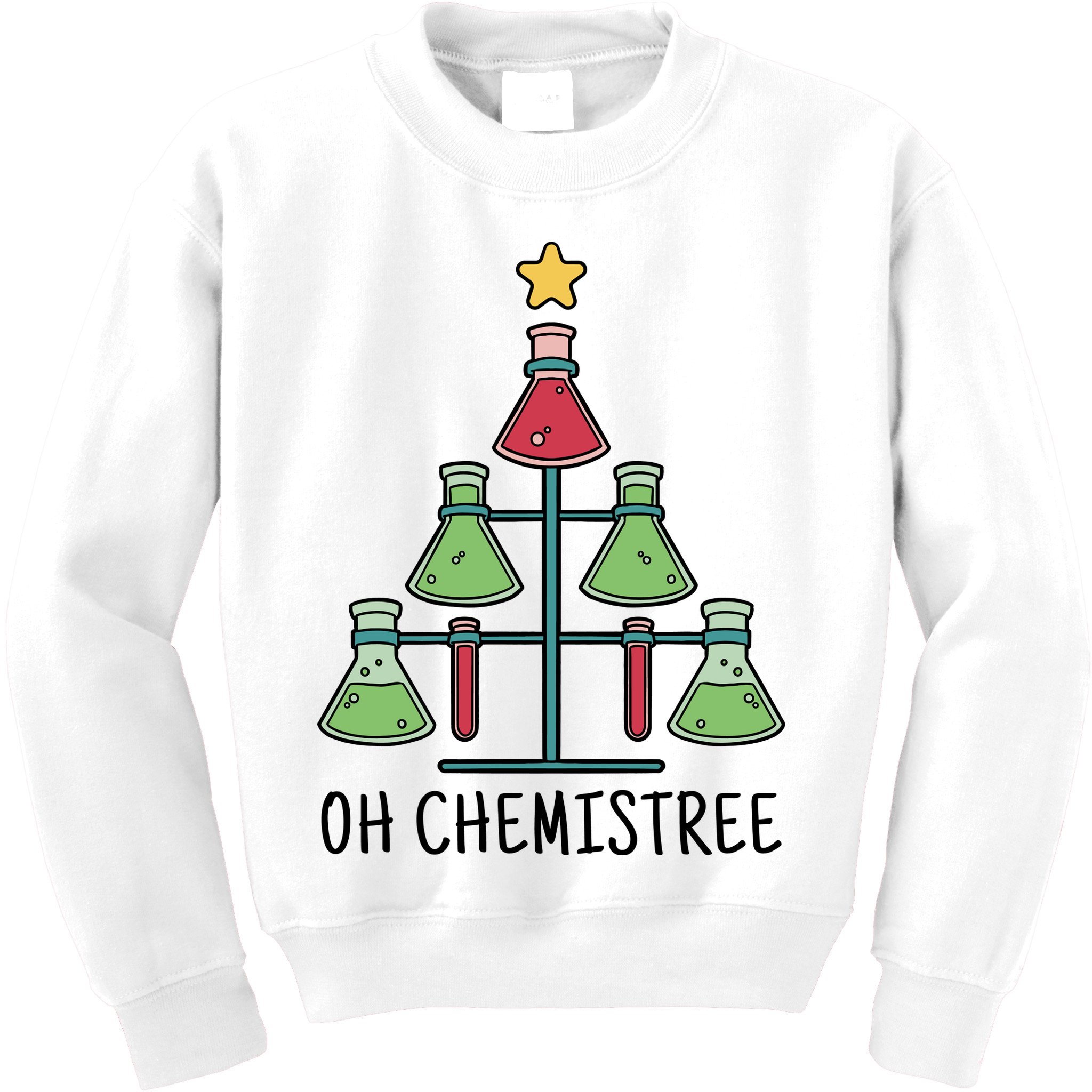 Oh Chemistree Chemistry Christmas Gift Kids Sweatshirt