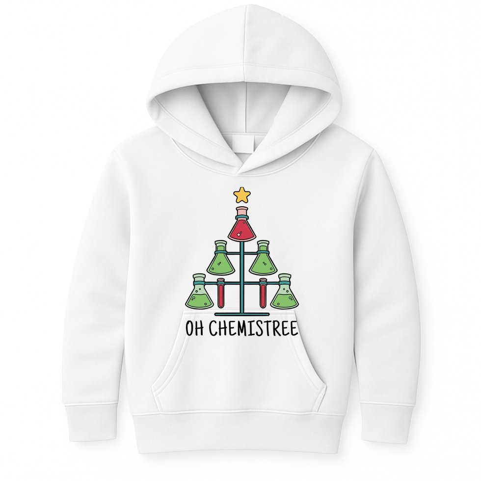 Oh Chemistree Chemistry Christmas Gift Kids Hoodie
