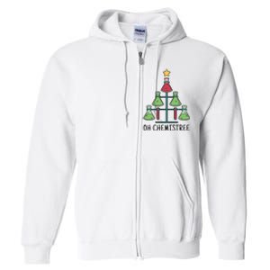 Oh Chemistree Chemistry Christmas Gift Full Zip Hoodie