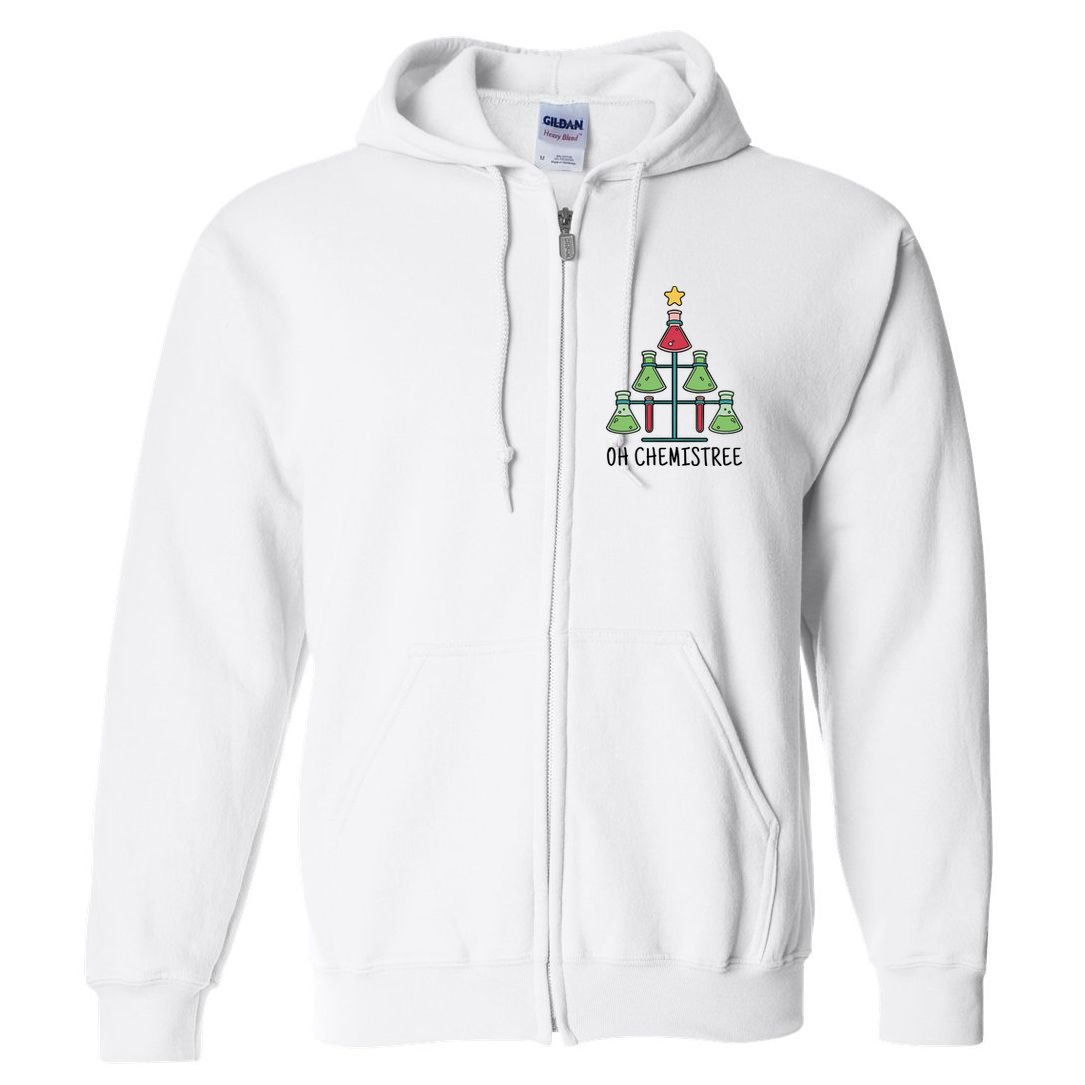Oh Chemistree Chemistry Christmas Gift Full Zip Hoodie