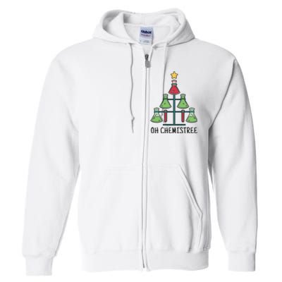 Oh Chemistree Chemistry Christmas Gift Full Zip Hoodie