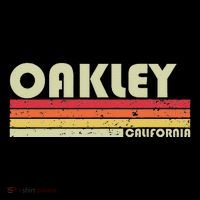 Oakley Ca California Funny City Home Roots Gift Retro 80s Tall T-Shirt