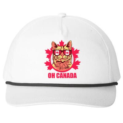 Oh Canada Canada Day Maple Leaf National Day 1st of July Snapback Five-Panel Rope Hat