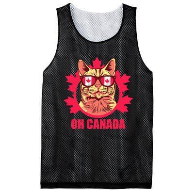 Oh Canada Canada Day Maple Leaf National Day 1st of July Mesh Reversible Basketball Jersey Tank