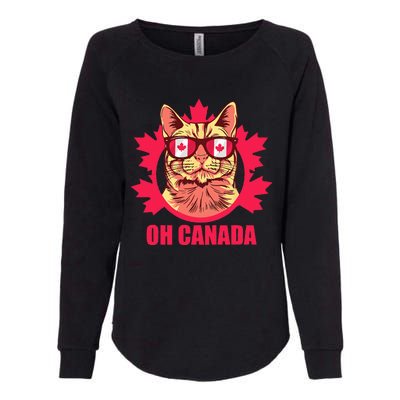 Oh Canada Canada Day Maple Leaf National Day 1st of July Womens California Wash Sweatshirt