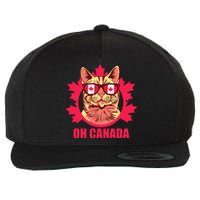 Oh Canada Canada Day Maple Leaf National Day 1st of July Wool Snapback Cap