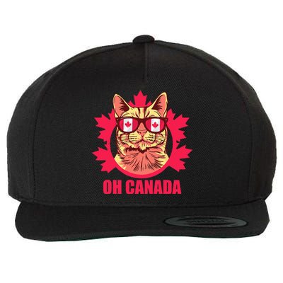 Oh Canada Canada Day Maple Leaf National Day 1st of July Wool Snapback Cap