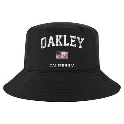 Oakley California Ca Vintage American Flag Sports Cool Comfort Performance Bucket Hat