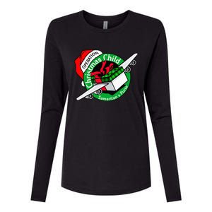 Operation Christmas Child Funny Holiday Presents Womens Cotton Relaxed Long Sleeve T-Shirt