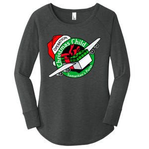 Operation Christmas Child Funny Holiday Presents Women's Perfect Tri Tunic Long Sleeve Shirt