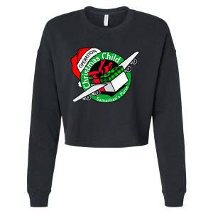 Operation Christmas Child Funny Holiday Presents Cropped Pullover Crew