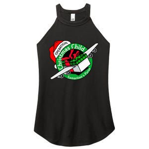 Operation Christmas Child Funny Holiday Presents Women's Perfect Tri Rocker Tank