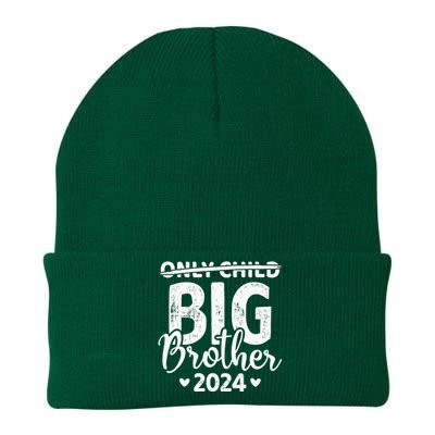 Only child crossed out big brother 2024 pregnancy Knit Cap Winter Beanie