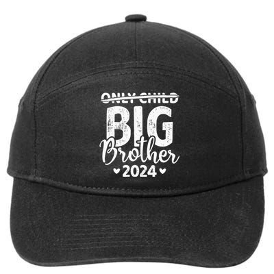 Only child crossed out big brother 2024 pregnancy 7-Panel Snapback Hat