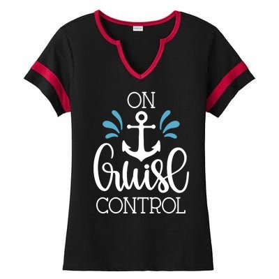 On Cruise Control Vacation Ladies Halftime Notch Neck Tee