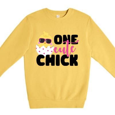 One Cute Chick Funny Premium Crewneck Sweatshirt