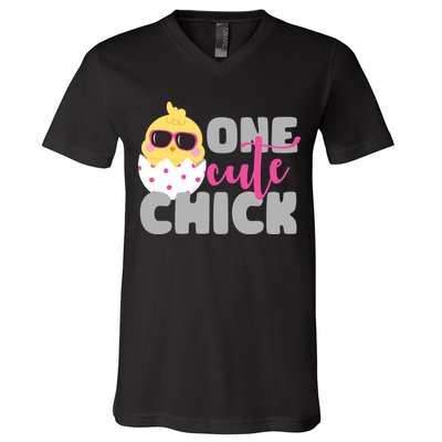 One Cute Chick Funny V-Neck T-Shirt