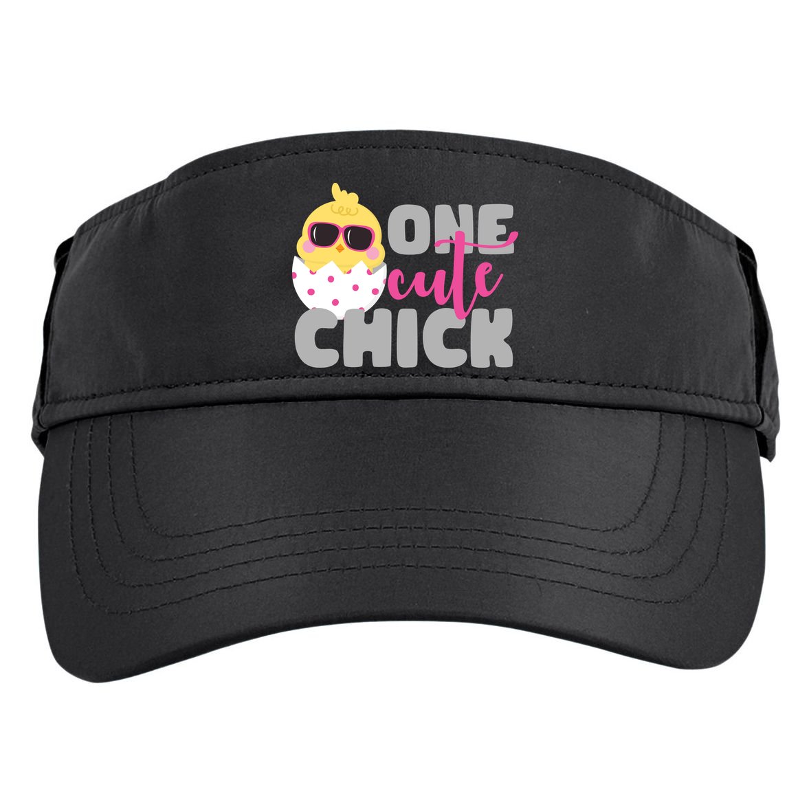 One Cute Chick Funny Adult Drive Performance Visor